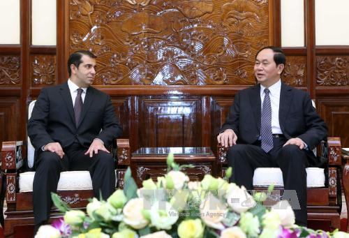 Chủ tịch nước Trần Đại Quang: Việt Nam-Azerbaijan phối hợp sớm tiến hành kỳ họp Ủy ban liên chính phủ